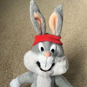 Vintage 1992 McDonald’s Looney Tunes Warner Bros. Christmas Bugs Bunny Plush Toy